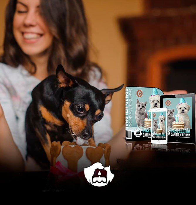 Mockup del curso Escuela Peluda